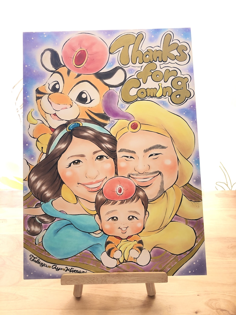 A３サイズ★ウェルカムボードも承わります ★結婚式ウェルカムボードやサンクスボードなど人生の特別な１枚 イメージ2