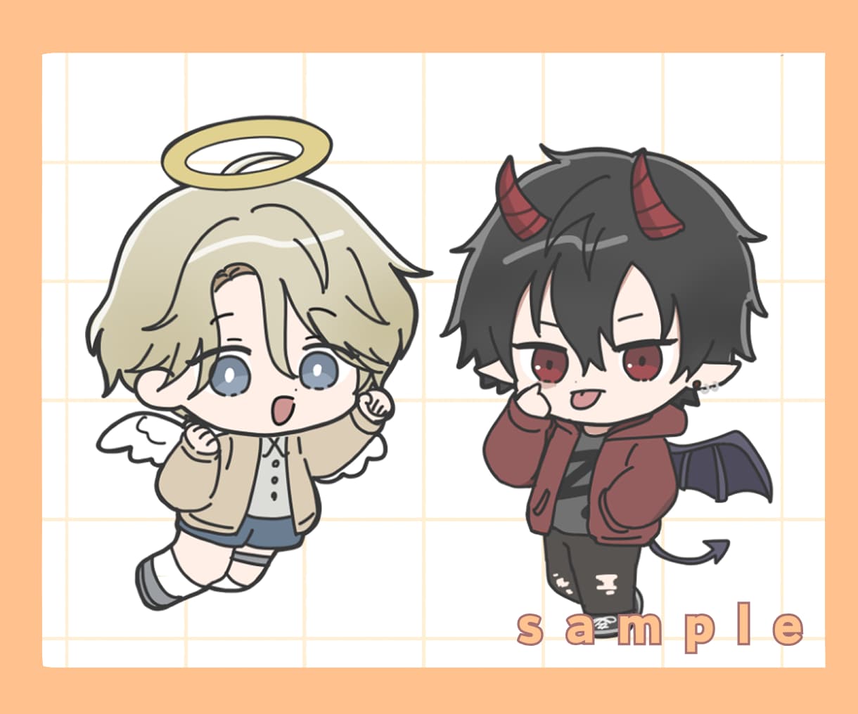 配信に使えるかわいいちびキャライラスト描きます アイコンやグッズ、スタンプに！かわいいミニキャラ制作します イメージ10
