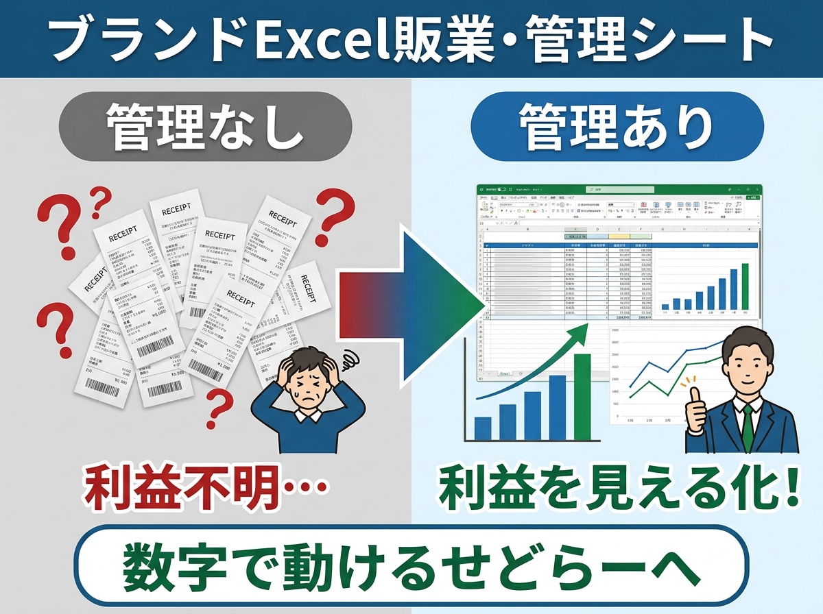ブランドせどり売上管理表を販売します 数値で管理！ブランドせどり簡易管理表 イメージ4
