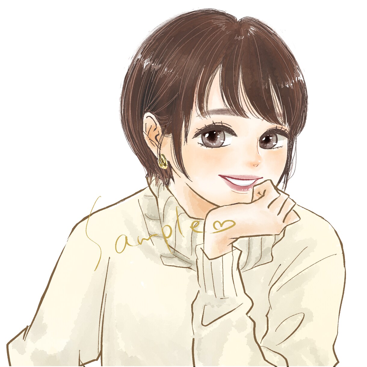 商用利用可▷ゆるふわ似顔絵SNSアイコン描きます アイコンや記念日のプレゼントに最適！等身イラスト イメージ4