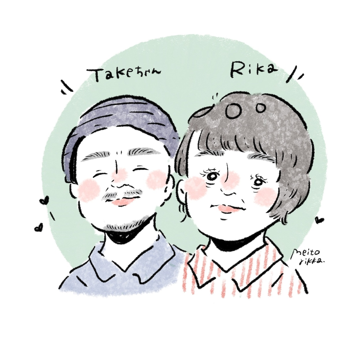 商用利用OK！現役イラストレーターが似顔絵描きます ゆるくて癒し！お写真を元に描く似顔絵snsアイコン♪ イメージ7
