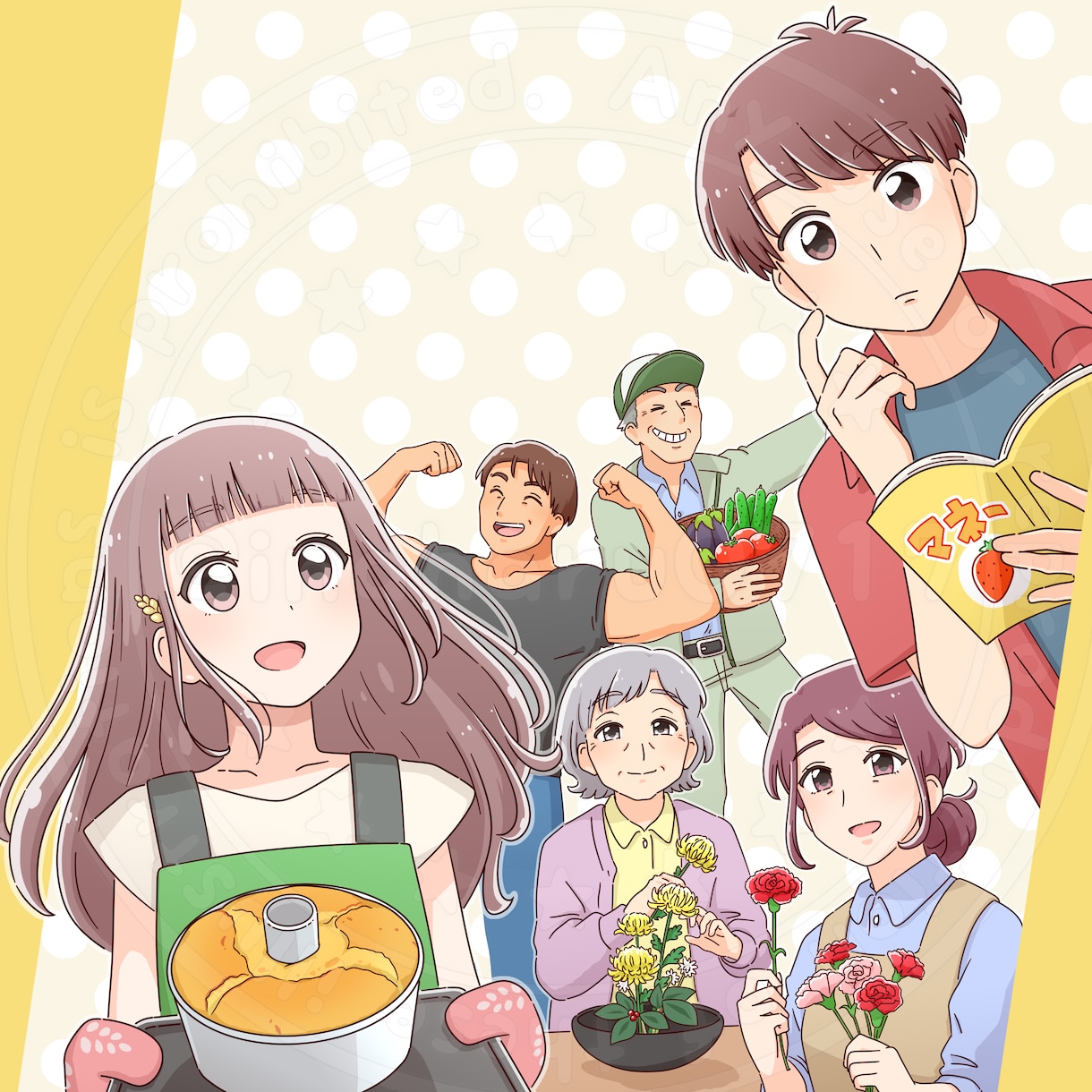 絵柄色々！かわいいイラストなんでも描きます かわいい系、きれい系、わかりやすいイラストをご提供！ イメージ7