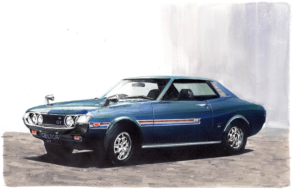レトロな車描きます 昔懐かしい国産車を手描きで描きます。 イメージ6