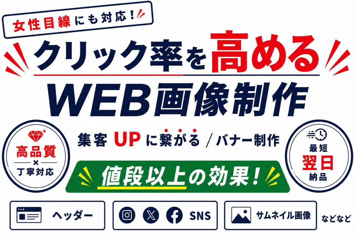 バナーデザイン制作から広告の企画提案まで対応ます 伝わるデザインで集客をサポートします イメージ2