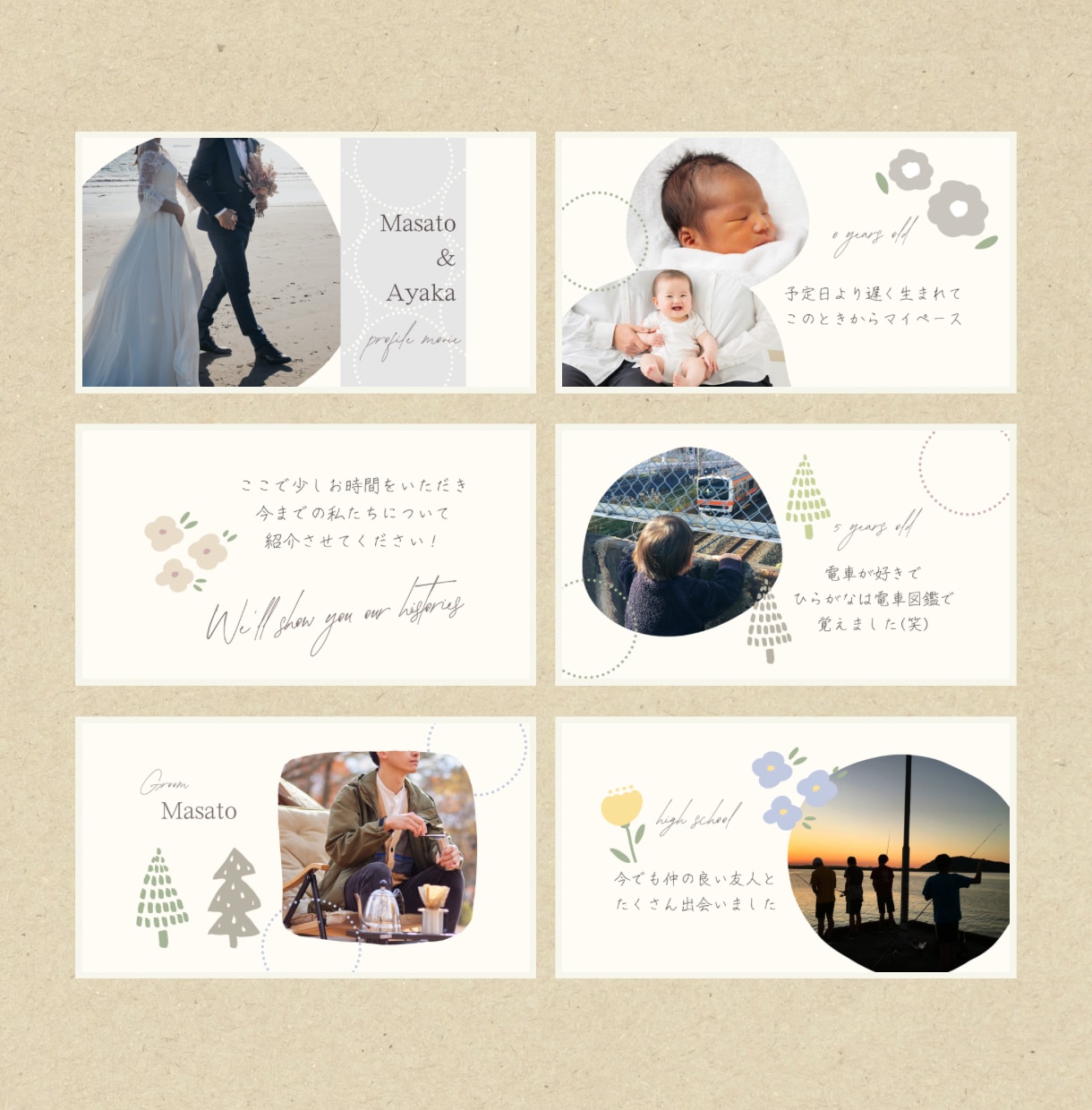 北欧風⁑プロフィールムービーのテンプレ納品します スマホもOK◎Canvaで文字と写真を挿入、おしゃれな動画に イメージ3