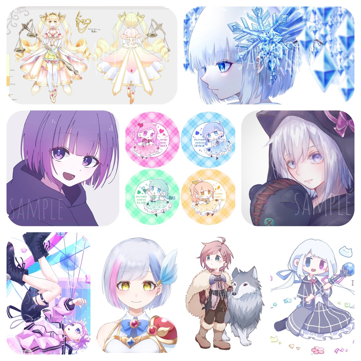 いろんなかわいいイラスト描きます アイコン以外のイラストも対応可能です。気軽にご相談ください！ イメージ8