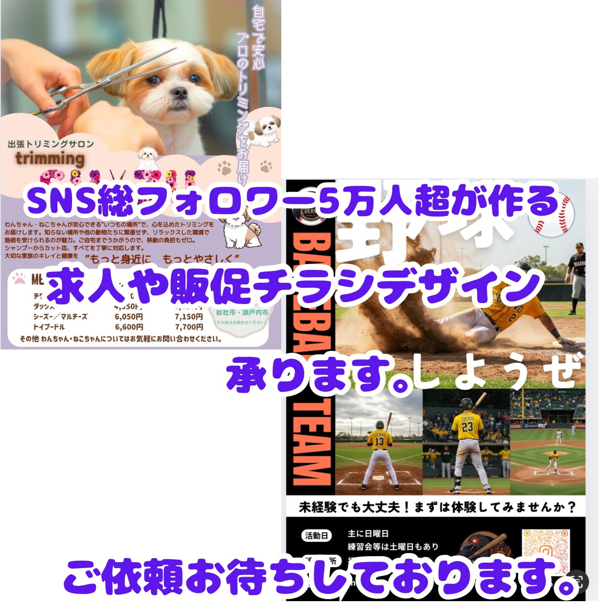 修正無制限！！訴求性のあるチラシをデザインします 【スピード対応＆丁寧な仕上がり】　SNSフォロワー5万人 イメージ1