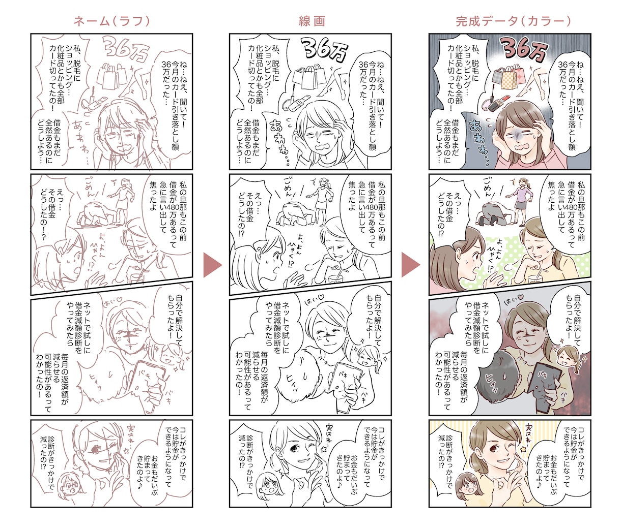 SNS・WEB広告に使える縦スクロール漫画描きます インスタやX、TikTokなどに二次利用OK♪集客率UPに！ イメージ2