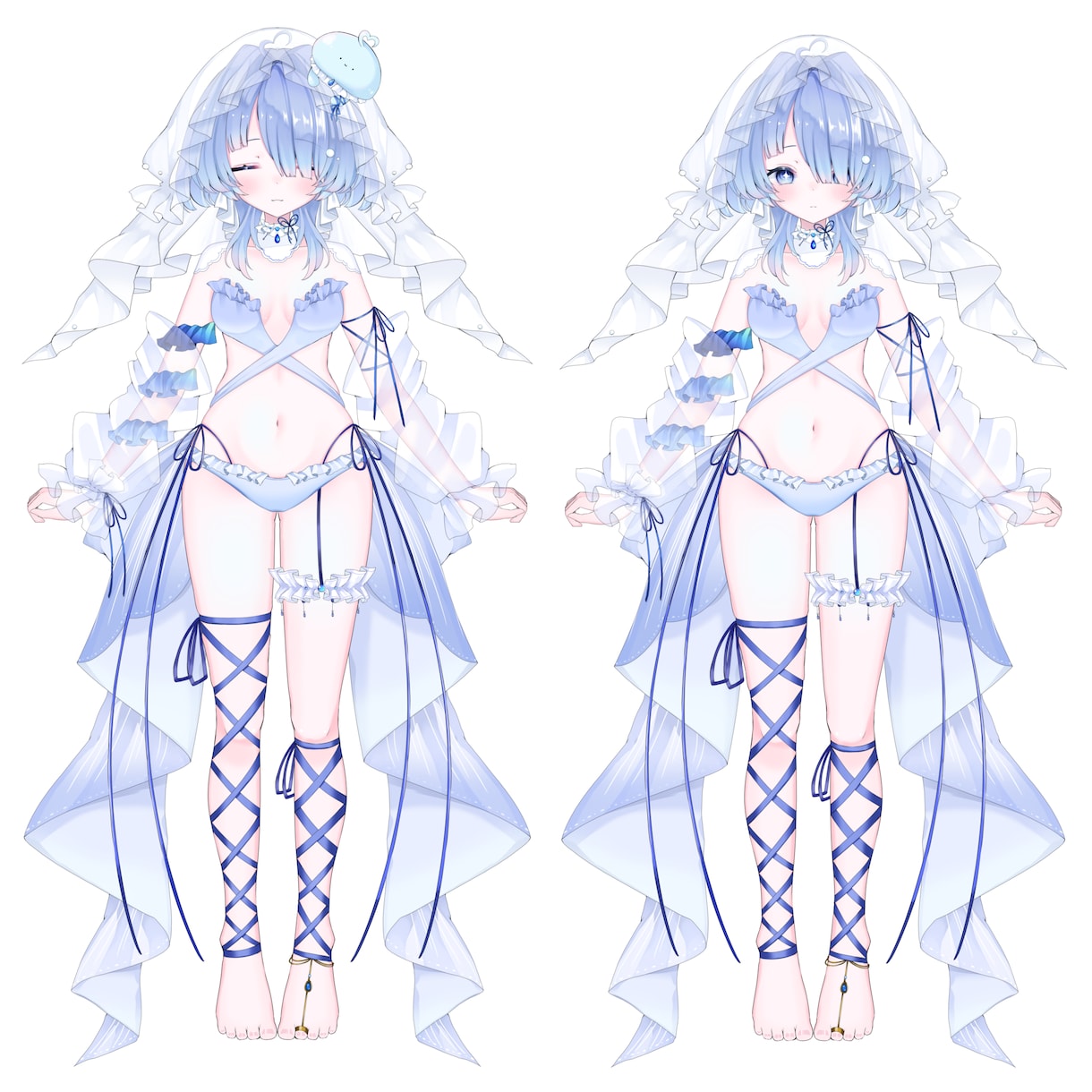 Vtuberモデルのイラスト制作します 可愛くてキラキラした女の子や男の子が得意です！ イメージ3