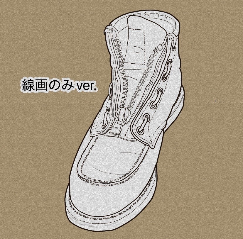 革靴 線画イラストにします こだわりのシワや光沢も再現！大切な革靴をイラストに イメージ5