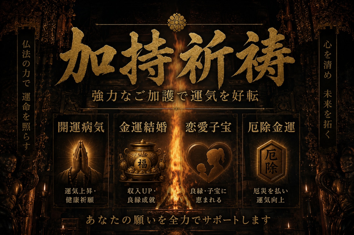 尼僧がご祈願ご祈祷します 密教の秘密修法でご祈願ご祈祷をさせていただきます。 イメージ1