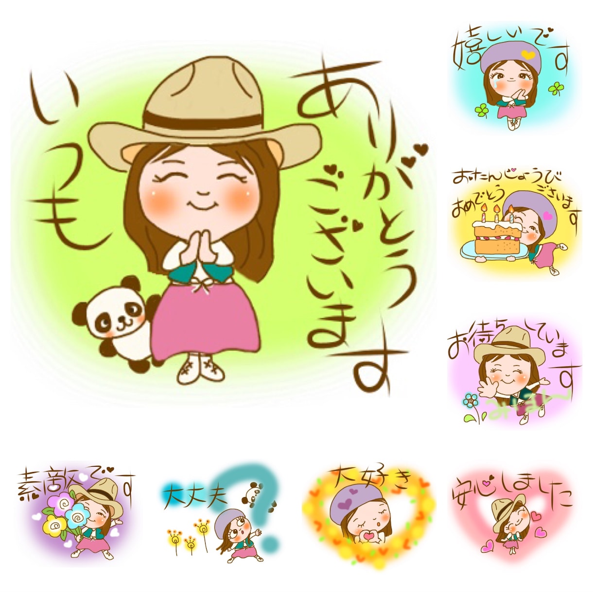 フルオーダー似顔絵LINEスタンプ描きます お気に入りのオンリーワンの貴方のスタンプいかがですか？ イメージ5