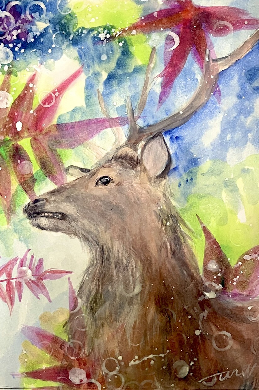 動物絵、描かせて頂きます 動物アクリル画。オプションで闇夜に光る加工できます。 イメージ5