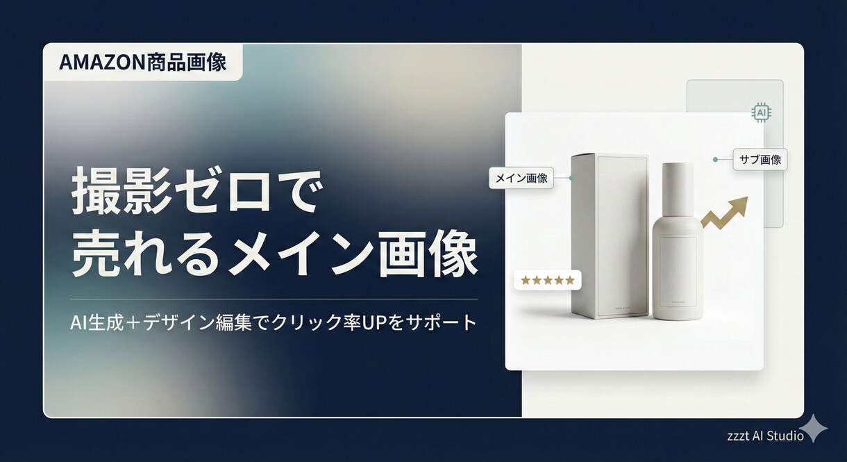 ECサイトの商品画像をAIで作成いたします ECサイト用商品画像をAIで制作します｜撮影いらずで高見え! イメージ1