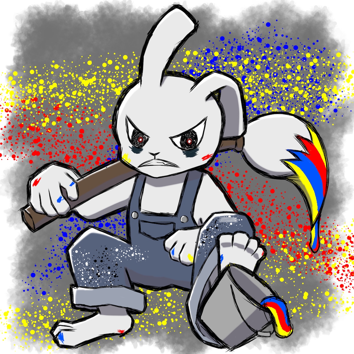 ストリート風アイコンイラスト描きます グラフティのようなカッコいいアイコン イメージ1