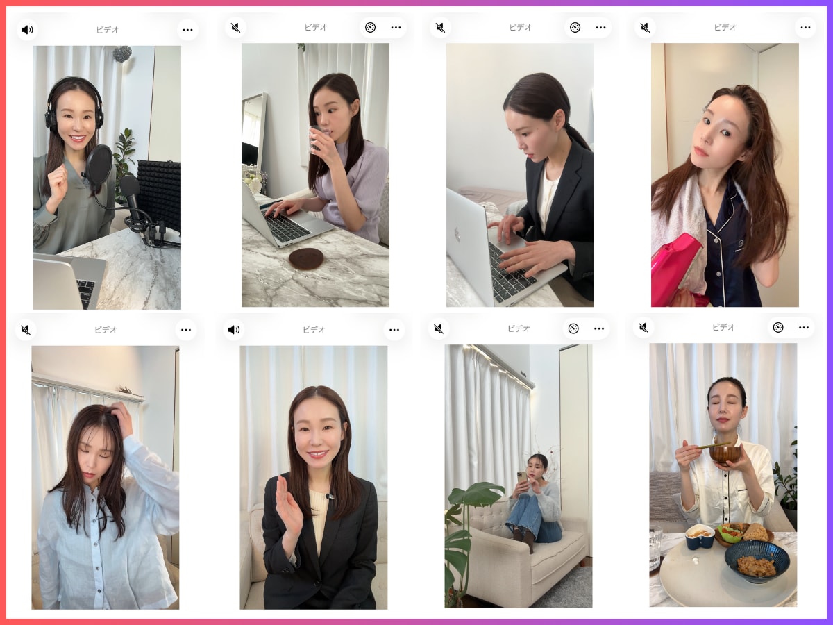 女性モデル/UGC広告用 動画素材を撮影します TikTok/Instagramなどの広告クリエイティブ素材 イメージ3