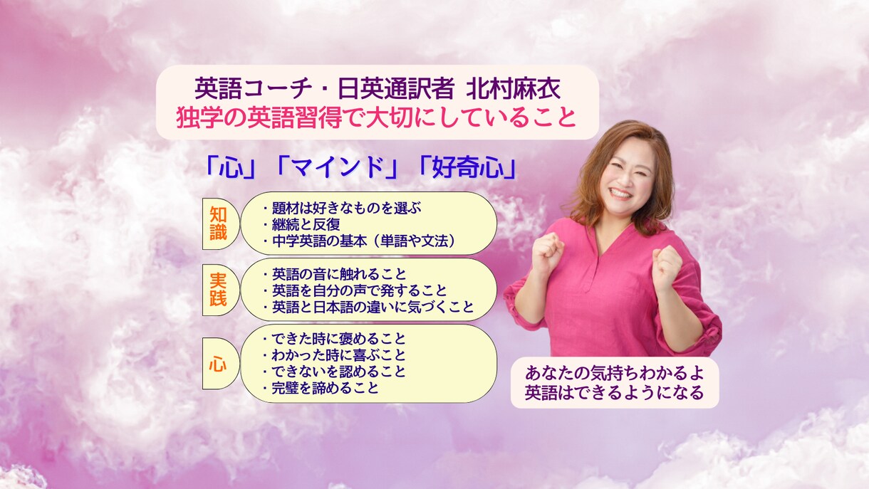 英語を通して心と本気で向き合う新時代の英語学習ます 学校英語は卒業！自由に自己表現する世界へ イメージ3