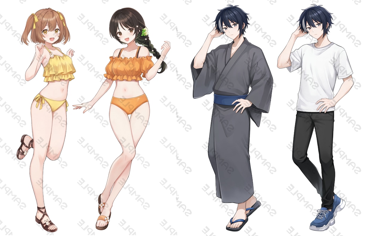 歌ってみた・配信・動画等！イラスト全般描きます Vtuber・IRIAM・一枚絵・アイコン・立ち絵・グッズ イメージ7