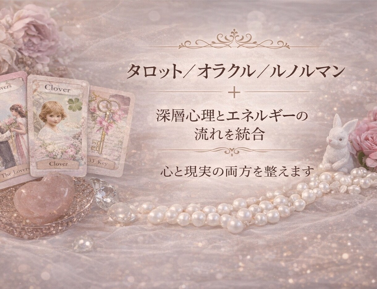 相手の本音・片思い・復縁｜不安悩みを整理し導きます ｜霊視×心理学×タロットの解決策｜本質まで深く読み解く鑑定｜ イメージ4
