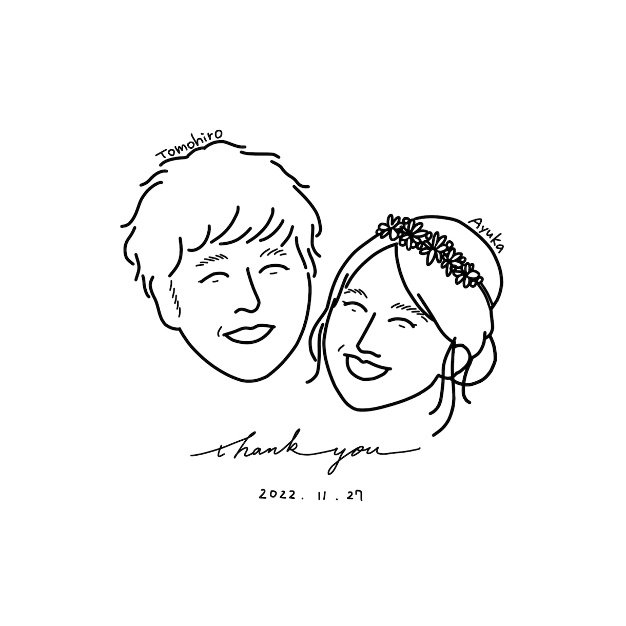 結婚式☆ウェルカムボード☆イラスト作ります ウェルカムボードや席次表など印刷物に使えるイラスト描きます！ イメージ6