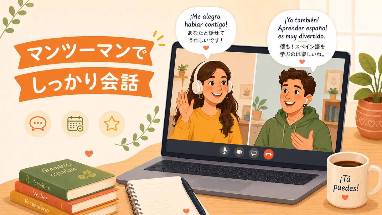 軽くスペイン語でお話しませんか？楽しくお話します スペイン語練習したい方におすすめ！ イメージ1
