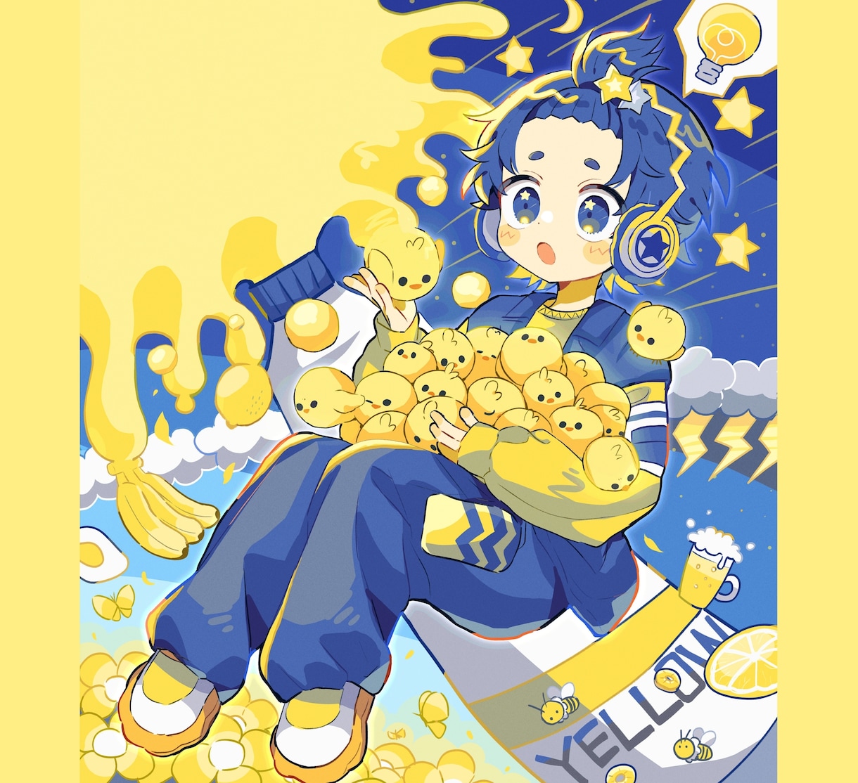 全てお任せ！ポップでごちゃっと可愛い1枚絵描きます ポーズや構図等全てお任せしたい…そんな方々にオススメです！ イメージ3