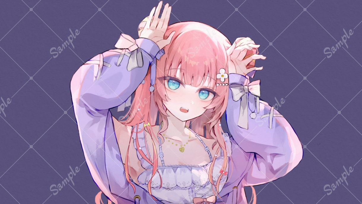 可愛い絵柄のイラストを描きます サムネや1枚絵など幅広いイラスト制作に対応します！ イメージ10