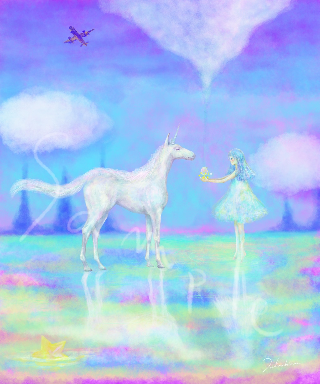 水彩風で絵本のような世界観のイラスト、背景描きます ファンタジックな世界観、コンセプトアート、プレゼントにも イメージ3