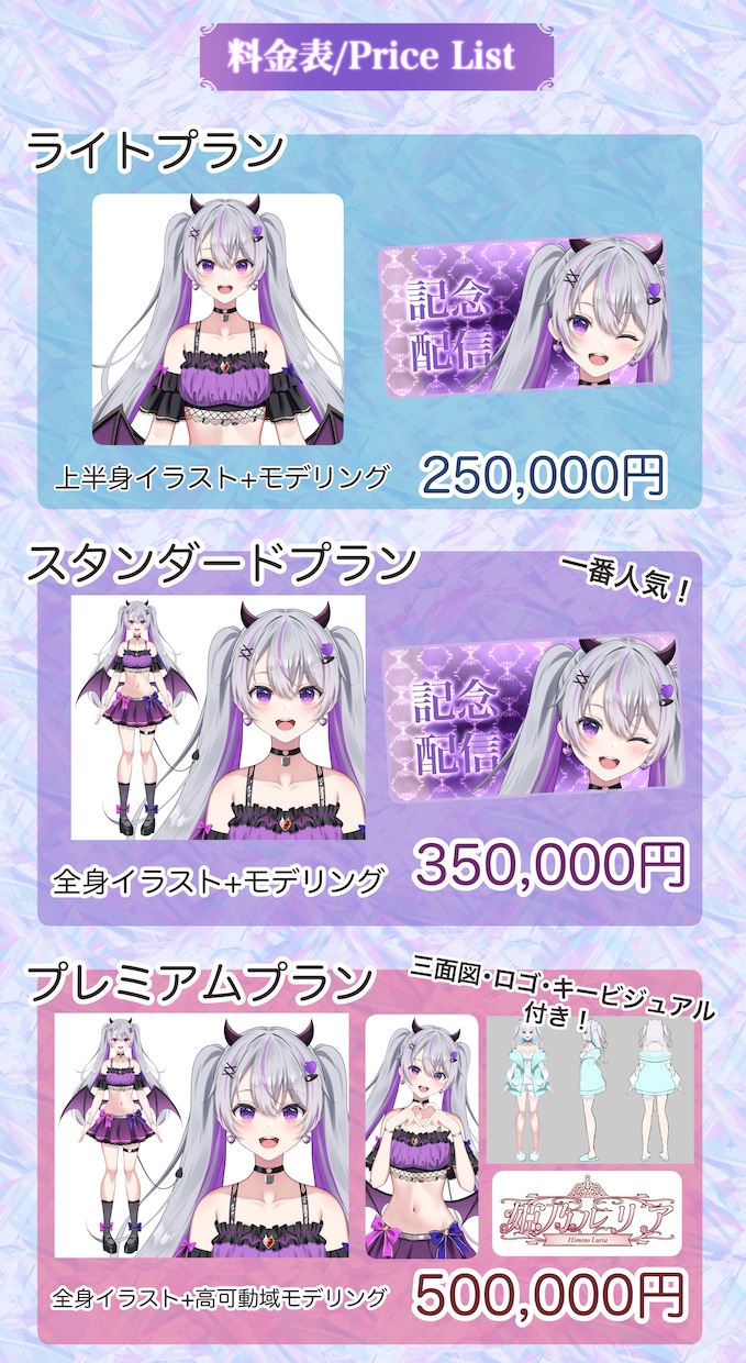 最高品質！愛されVtuberモデルを一括制作します オーダーメイドで高クオリティなモデルを制作します！ イメージ8