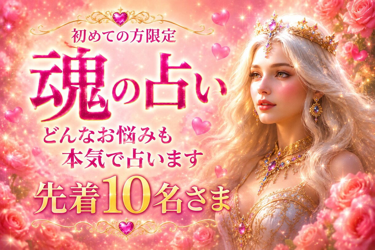 初めての方限定⭐︎どんなお悩みもスッキリさせます 恋愛・仕事・人間関係が変わります イメージ1