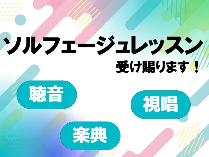 ソルフェージュのレッスンを行います 短期間で大幅に音楽レベルup！ イメージ1