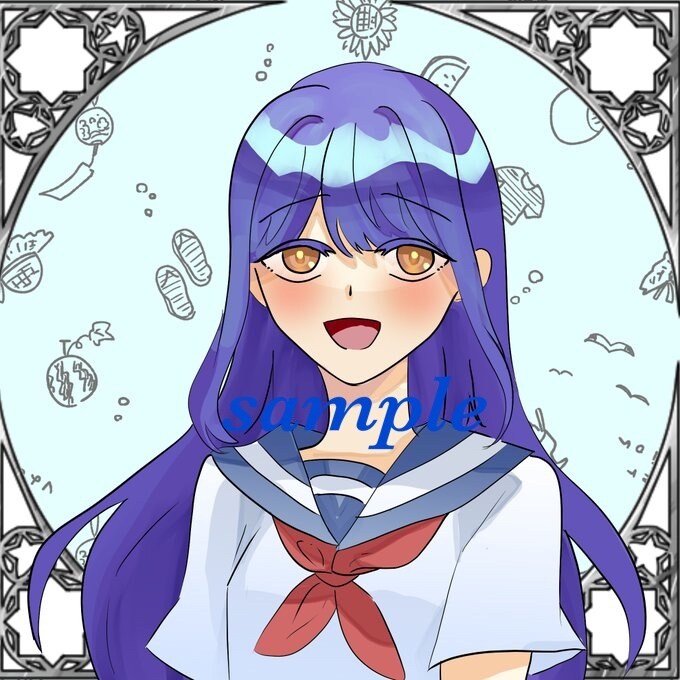SNSアイコンお描きします 可愛らしいアイコンをご要望に合わせてお描きします！ イメージ5