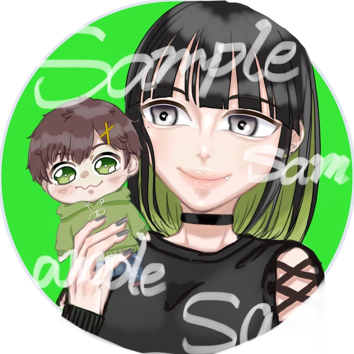 アイコン・SNSイラスト・ペットイラストを描きます 主に創作イラストを描きます！動物ペットもちょこちょこ！ イメージ1