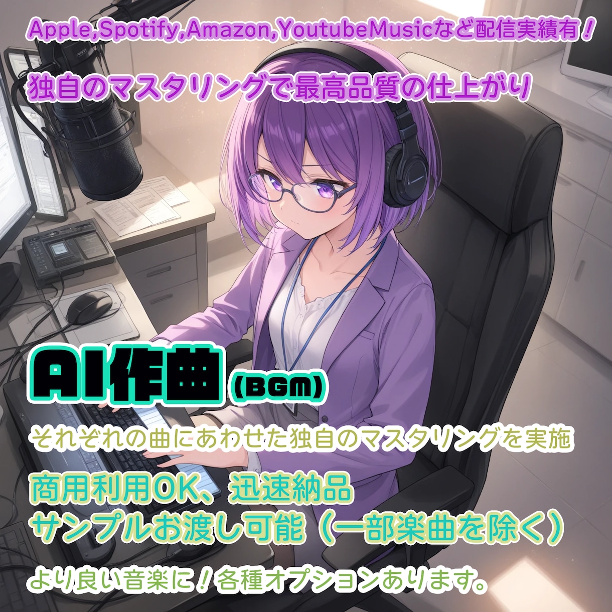 静けさの中で咲くAI BGMを制作いたします 透明なピアノとAIで世界観に寄り添うBGMを制作します イメージ2