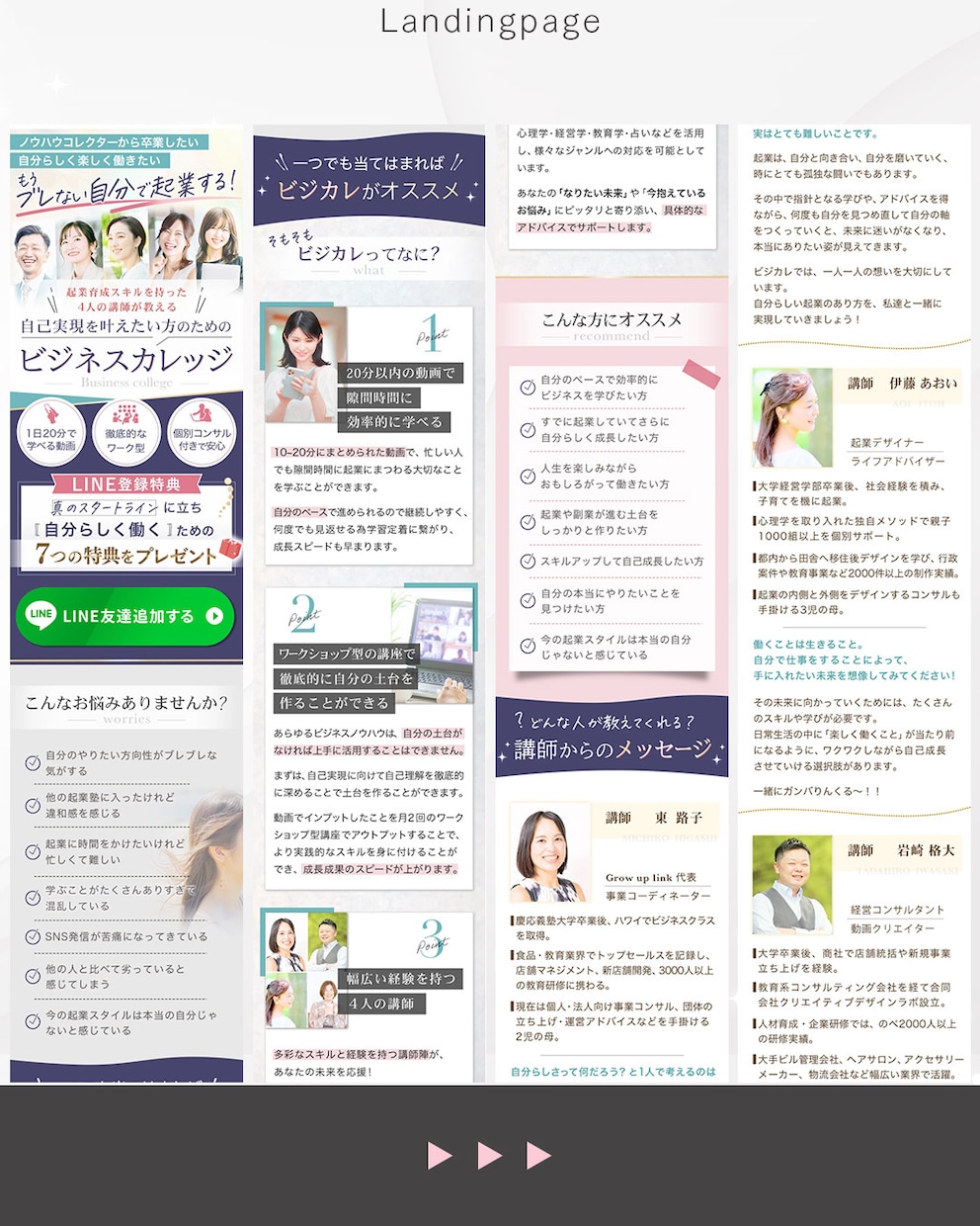丸投げプラン！原稿作成〜公開まで丸っとお受けします 「誰が誰に何を伝えたいのか」 集客に効果的なLP制作します。 イメージ6