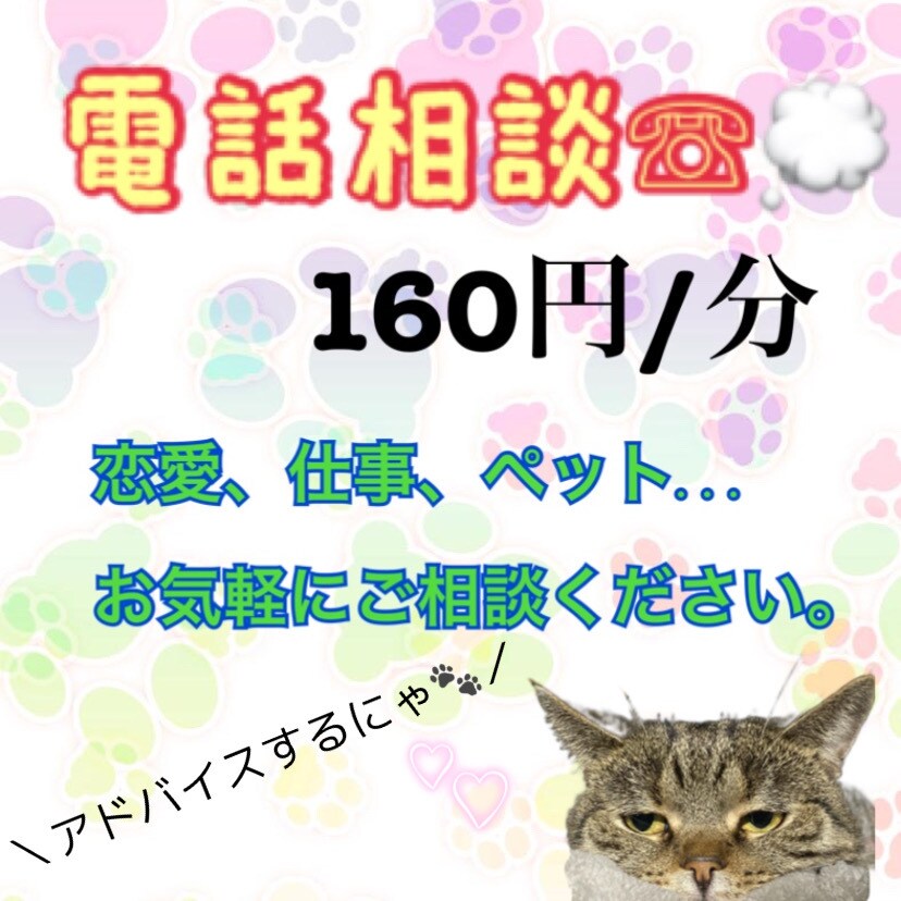 恋愛・仕事のご相談や愚痴等、話し相手となります 男女問わずどのようなお話でもご相談・アドバイス致します♪ イメージ1