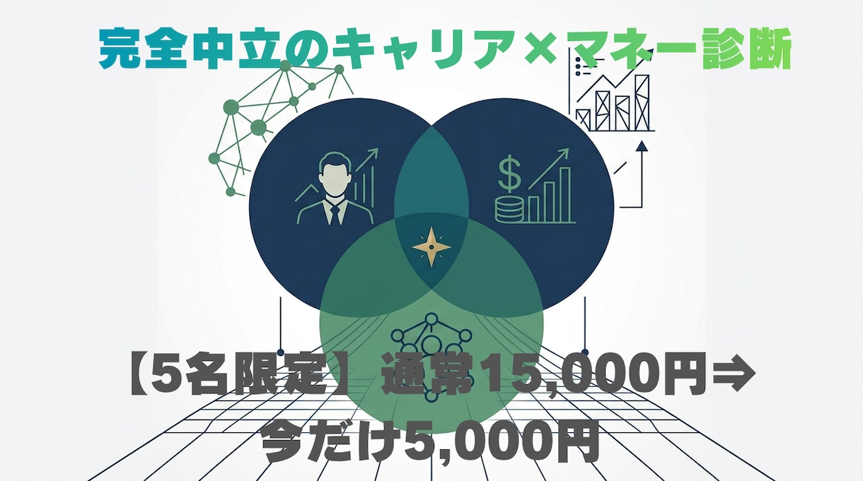 採用のプロ×FPがキャリアの個別面談をします 【5人限定】「キャリア×お金」のセカンドオピニオンを提供 イメージ1