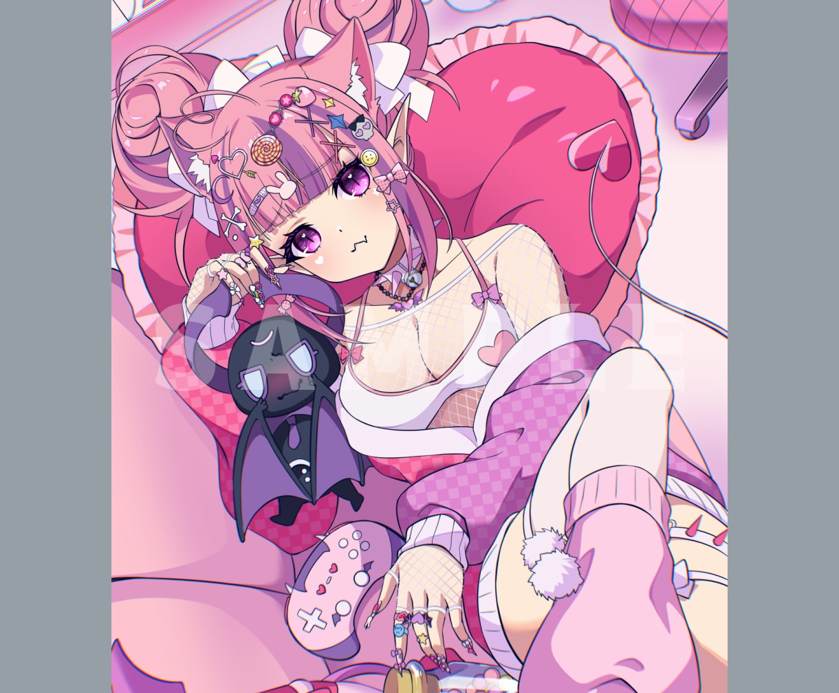 VTuber限定！かわいい等身イラストを描きます メインビジュアルやグッズ用全身絵など10年以上のプロが制作 イメージ3