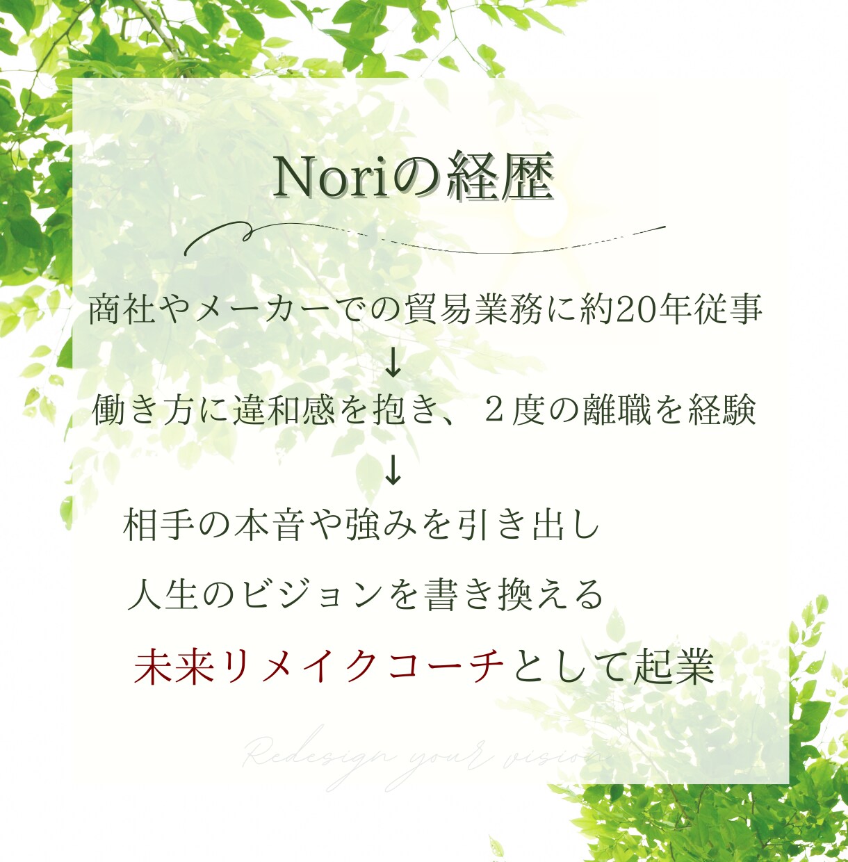 未来リメイク✨他人軸の人生を自分軸に書き換えます 働き方と未来を再設計する☘️60分体験セッション イメージ2