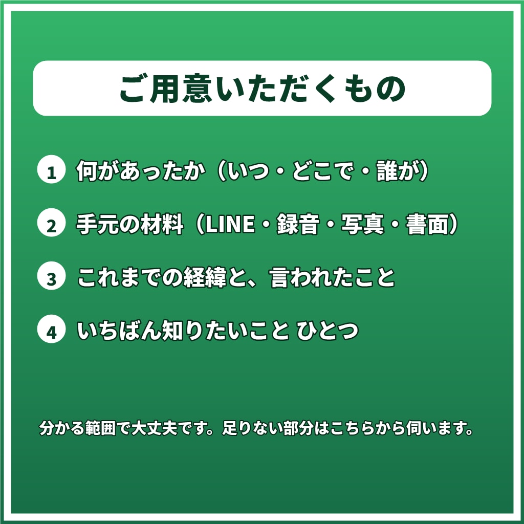 声に出して話したいあなたへ元刑事が電話で応じます 平日夜〜深夜・土日対応｜被害者側も被疑者側も イメージ10