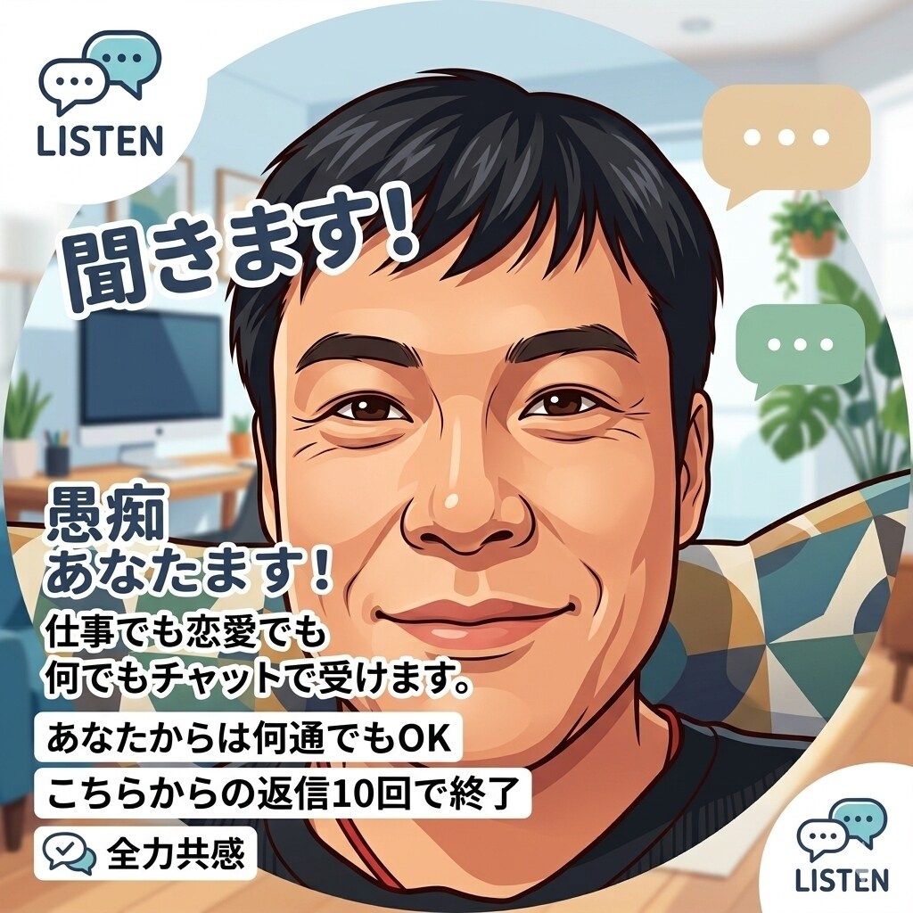 仕事や人間関係での悩みや愚痴をお聞きします どんなことでも私にぶちまけて下さい。アドバイスも致します。 イメージ1