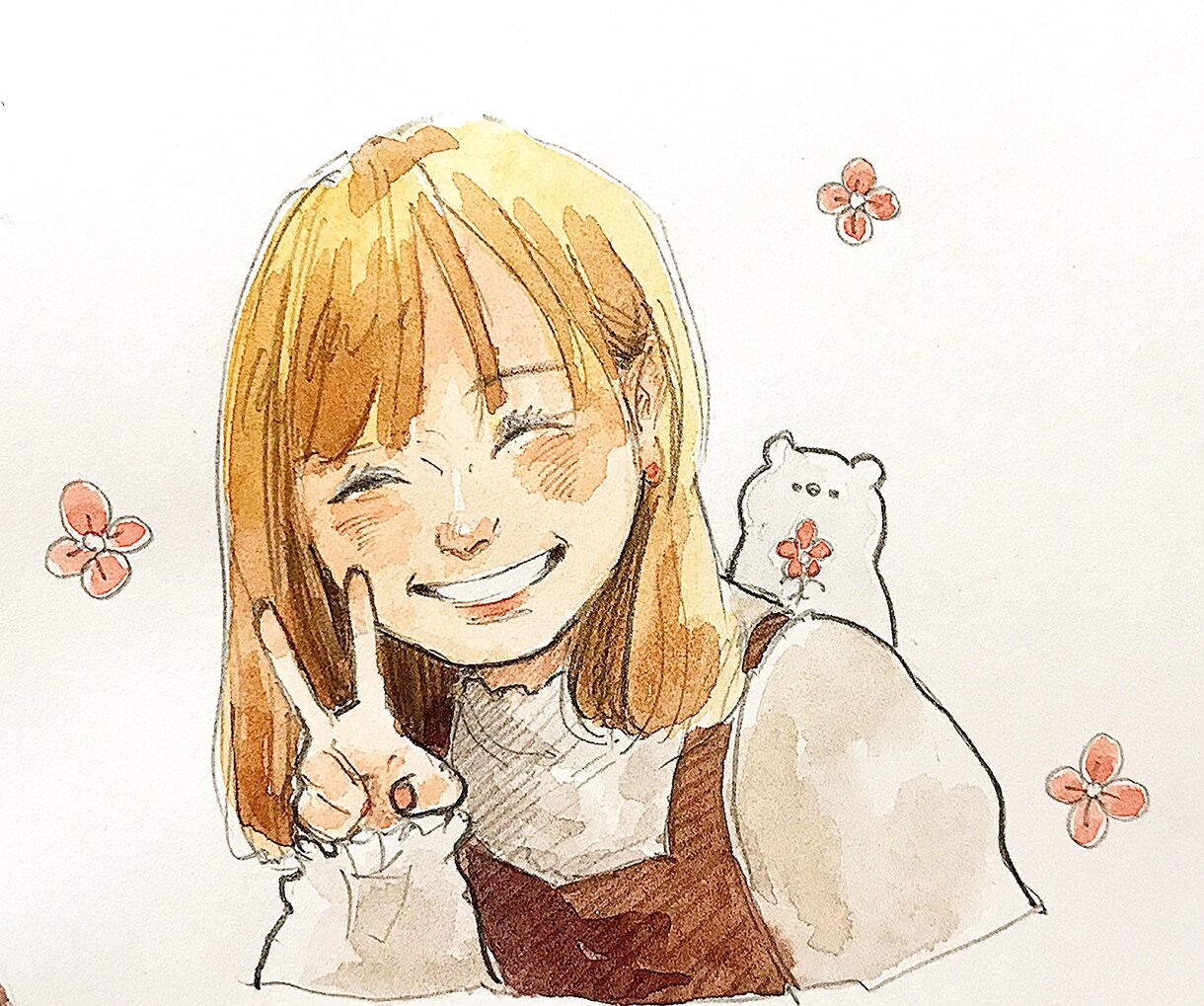 オリジナルイラスト描きます かわいいイラスト提供します！唯一無二٩( ¨̮ )۶ イメージ1