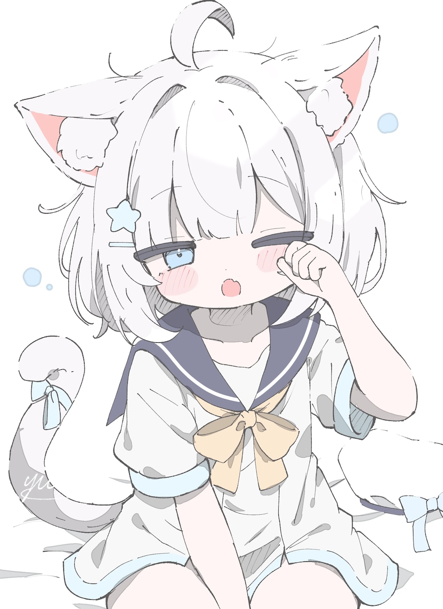 記念日や配信向けの生意気な一枚絵を描きます 生意気・得意げ、からかう視線、ふいに照れる表情まで イメージ2