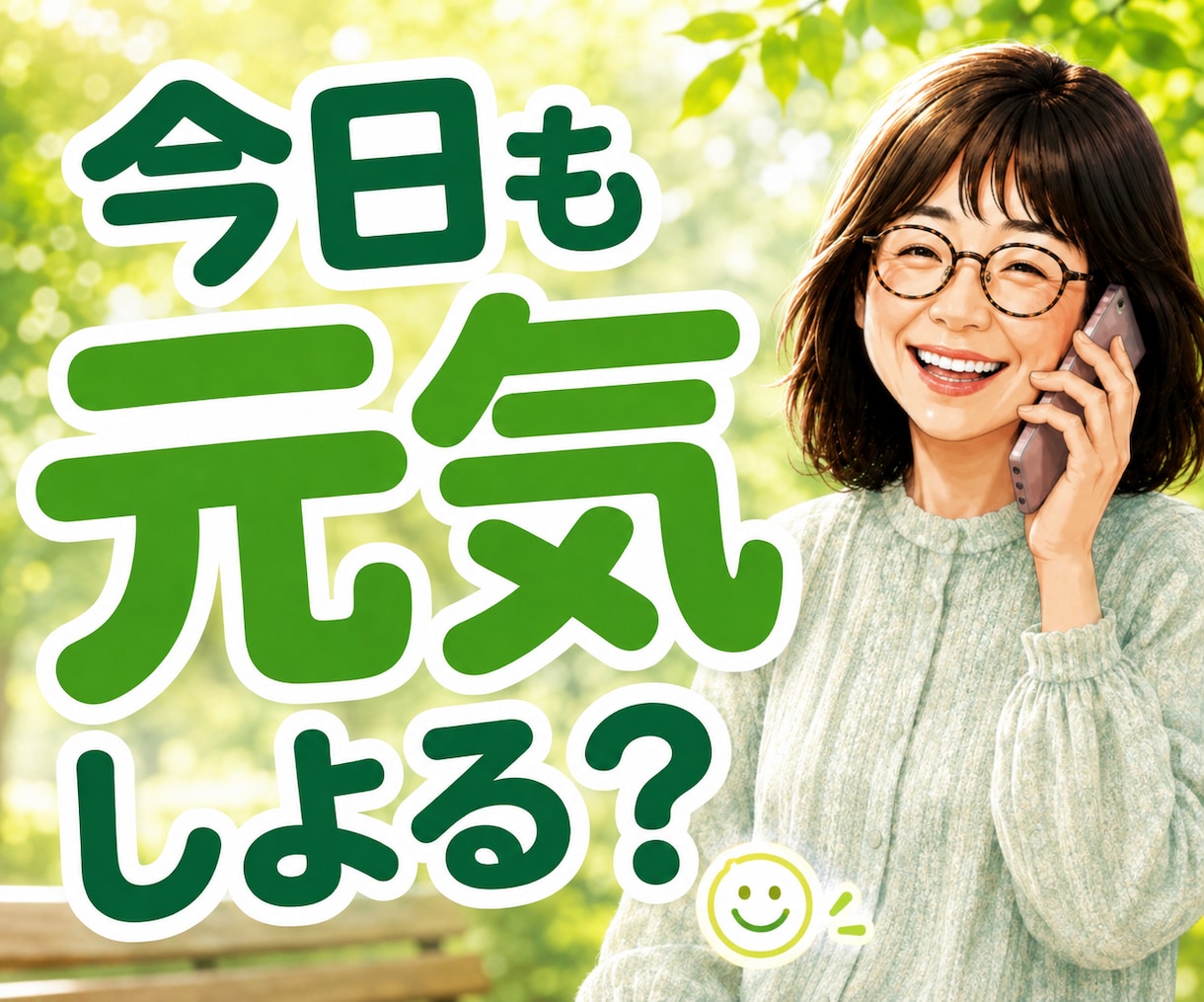 一人暮らしの安否・元気確認★日常の雑談お聴きします 今日も元気しょる？60歳乙女♡が声聞くで〜♪｜話し相手に♪ イメージ2