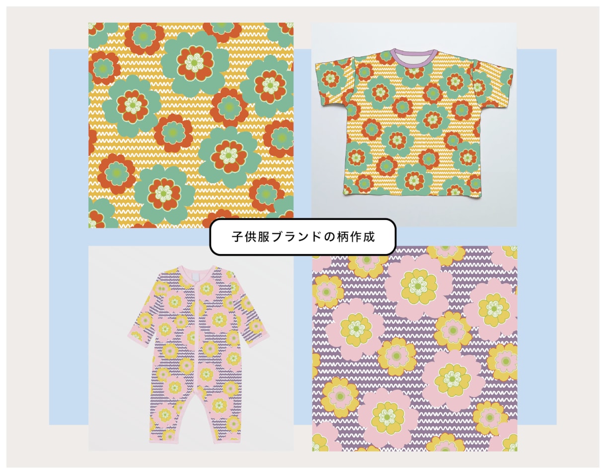 包装紙やテキスタイルのシームレスパターンを作ります AIデータ納品が追加料金なしの15,000円から！ イメージ2