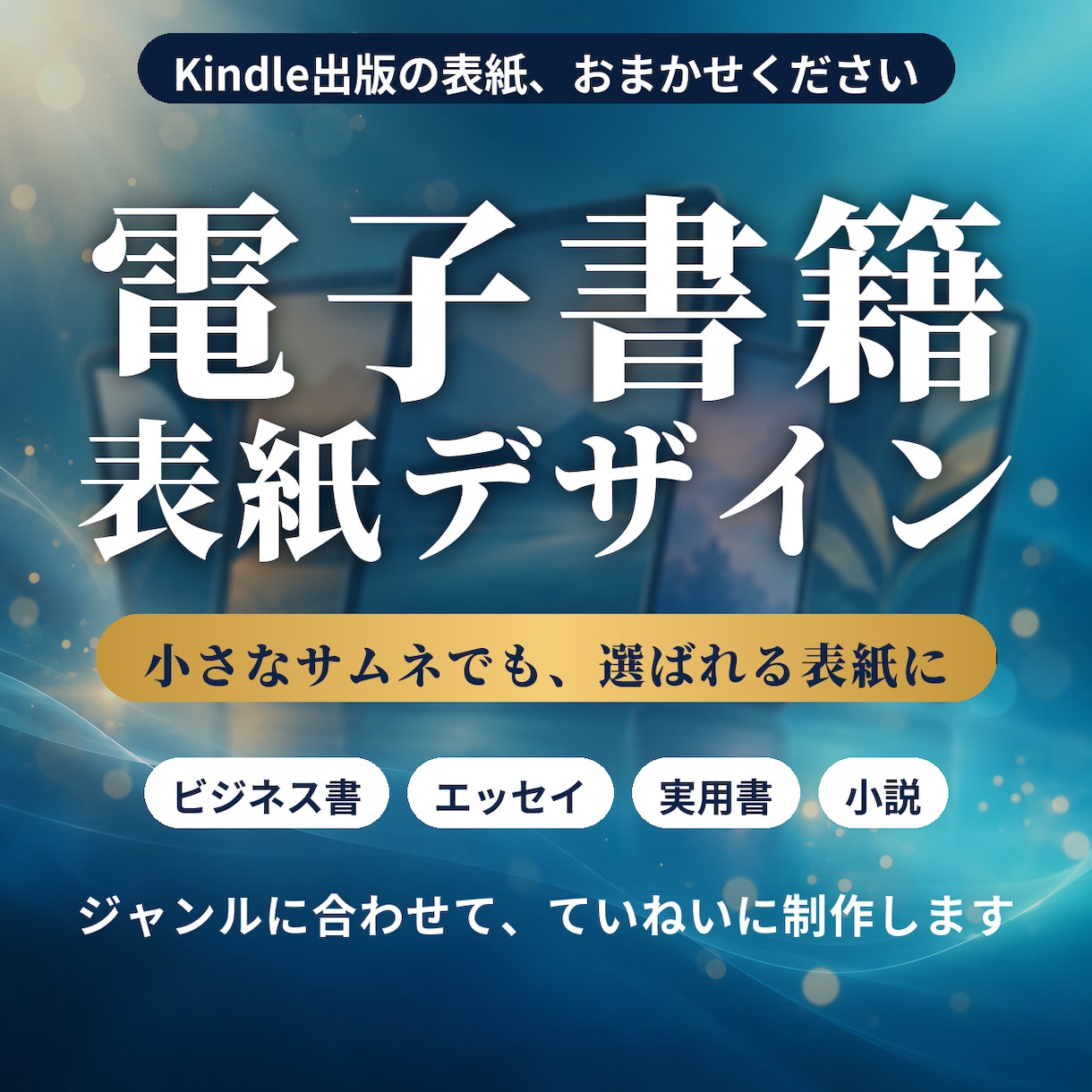 Kindle電子書籍の表紙をデザインします 小さなサムネでも目を引き、タイトルがしっかり読める表紙に イメージ1