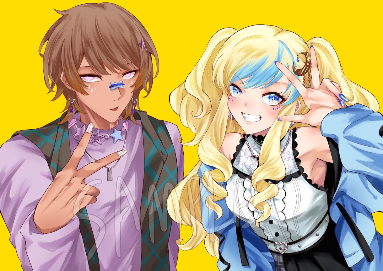 幅広いテイスト対応可能！イラストなんでも制作します アイコン、TRPG、表紙、立ち絵など、イラスト制作承ります イメージ4