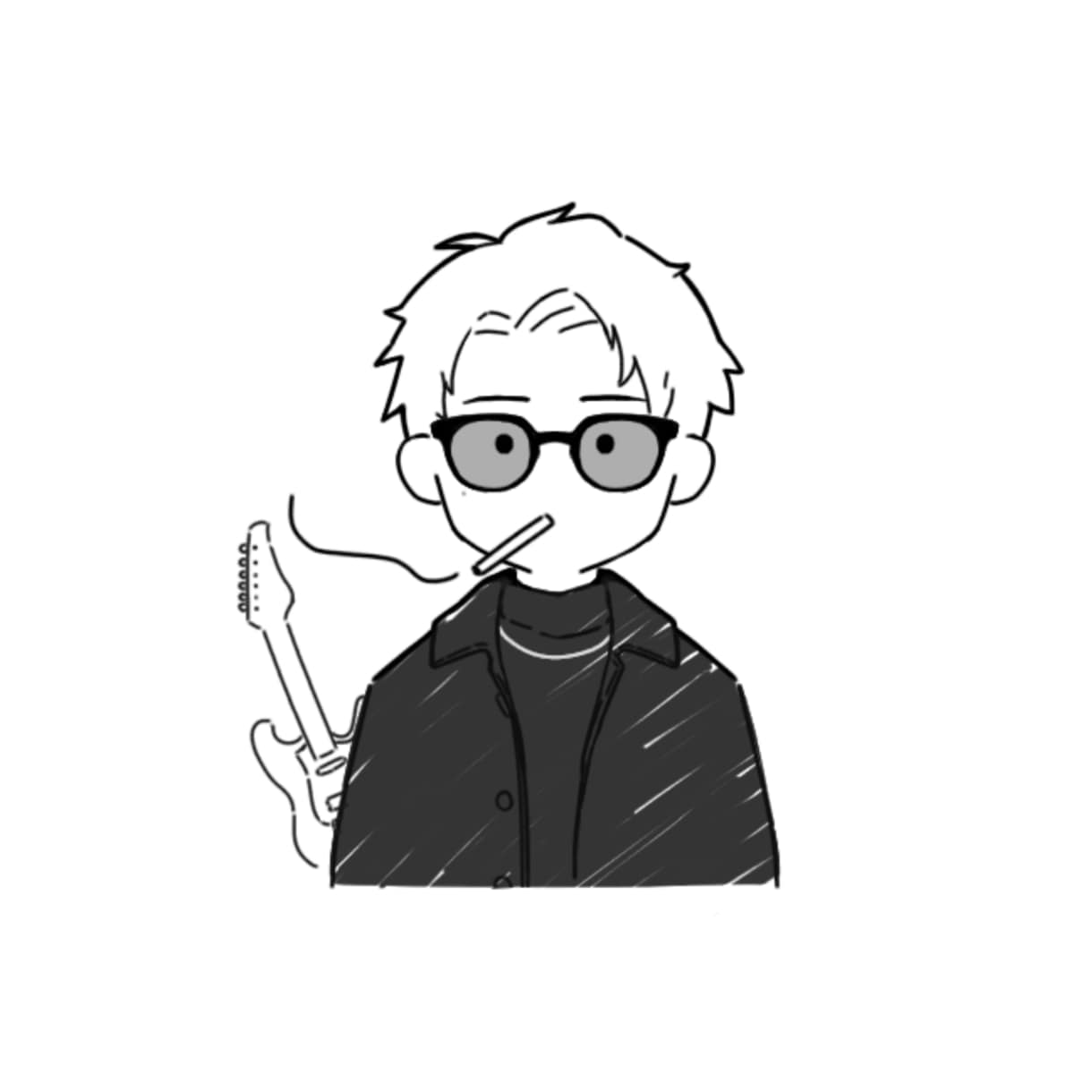 モノクロアイコン描きます リアル寄り、デフォルメ寄り好みの絵柄で描きます イメージ4
