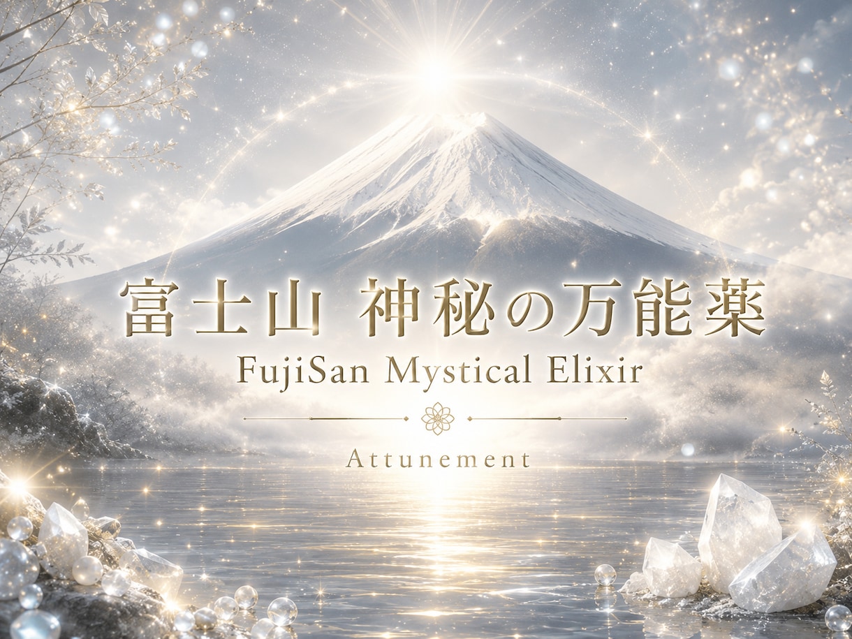 富士山 神秘の万能薬をアチューメントします 心・身体・現実・全てを整えたい方へ イメージ1