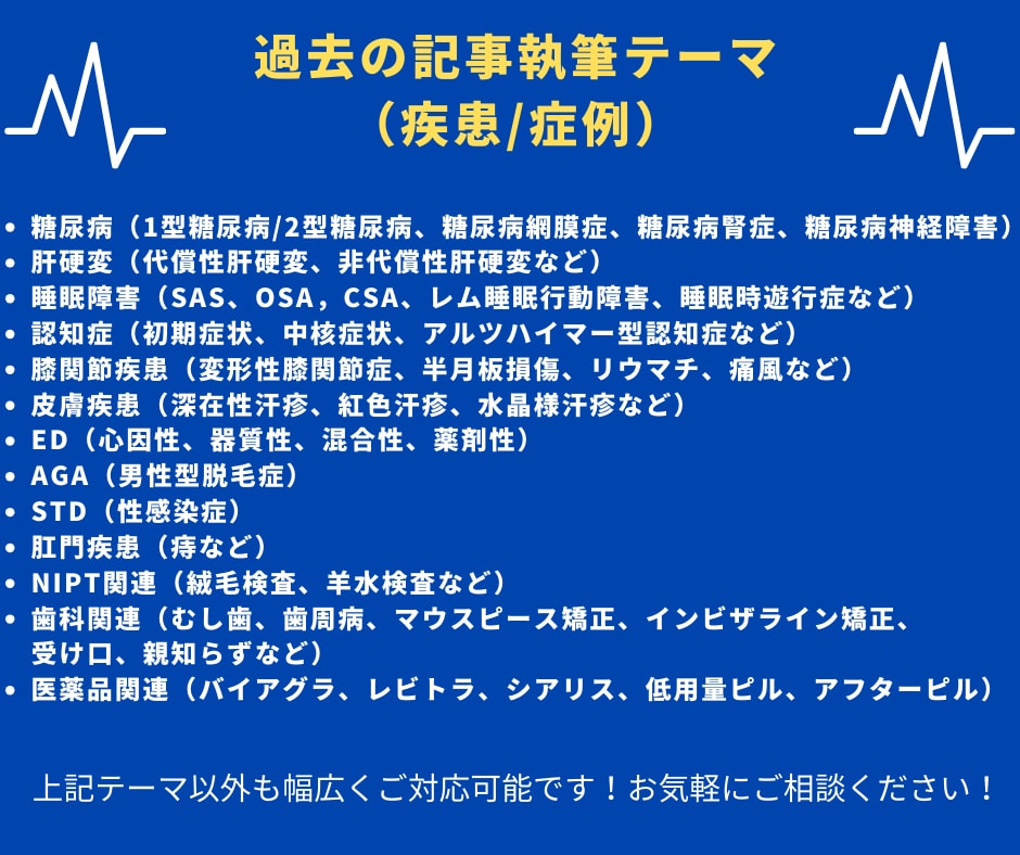 医療專門のプロライターが医療関連記事を執筆します 【執筆実績2,000以上！】SEOを押さえた記事執筆をします イメージ4